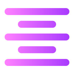 Fototapeta premium Align Center gradient icon