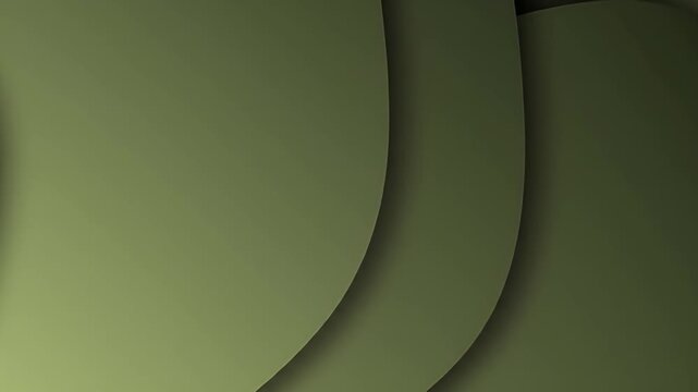 Abstract olive green shapes