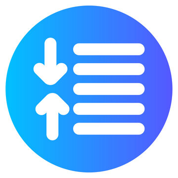 line spacing adjustment gradient icon