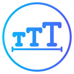 text size gradient icon