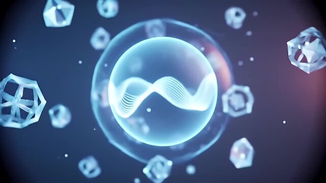 Abstract digital sphere design