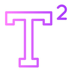 superscript gradient icon