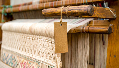 Weaving Dreams: An up-close glimpse of a traditional weaving loom, its intricate design and natural materials whispering tales of craftsmanship and cultural heritage.