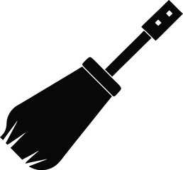 USB Brush Stick Vector Silhouette