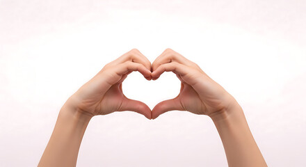 Obraz premium Hands cupping a heart shape, a loving symbol of romance and life