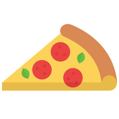 Vector Illustration of a slice of pizza