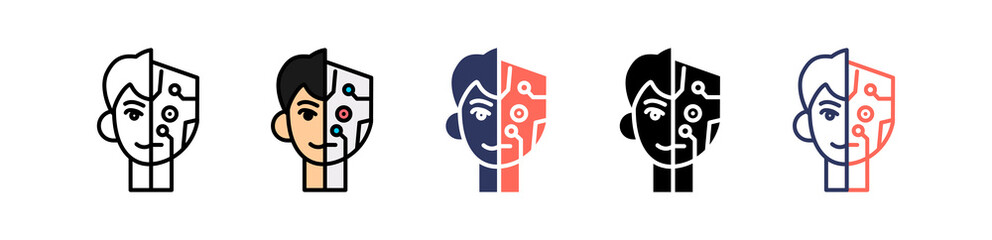 Humanoid multiple icon
