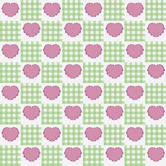 seamless pattern with hearts