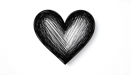 Simple black heart graphic
