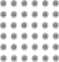 icon vector flower design, with various design shapes, with a hand drawn black outline style for summer and flower.