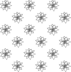 icon vector flower design, with various design shapes, with a hand drawn black outline style for summer and flower.