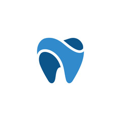 Dental logo design. Can be used as a logo for dental clinics, dentists, or stomatologists, dental care, and health concepts.
