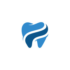 Dental logo design. Can be used as a logo for dental clinics, dentists, or stomatologists, dental care, and health concepts.