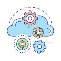  SaaS Cloud with Gear and Settings