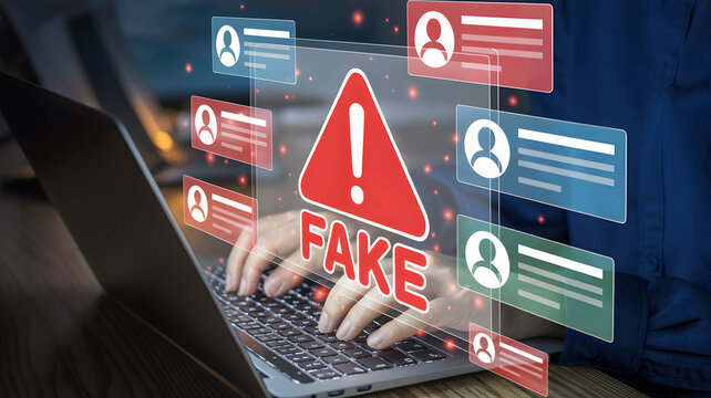 Warning of fake news and misinformation online with digital alerts
