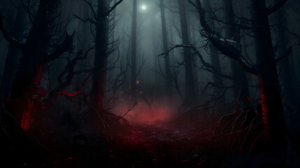 Fototapeta premium spooky halloween night