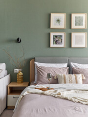 interior design. interior photography of an apartment for rent. One-room apartment with a simple and cozy design. High quality photo