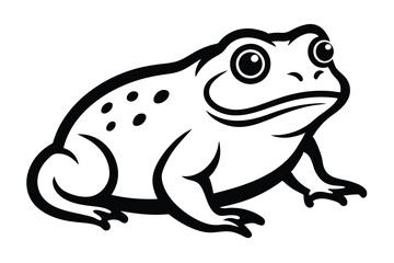 Solid color Wyoming Toad animal vector design