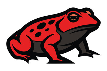 Solid color Wyoming Toad animal vector design