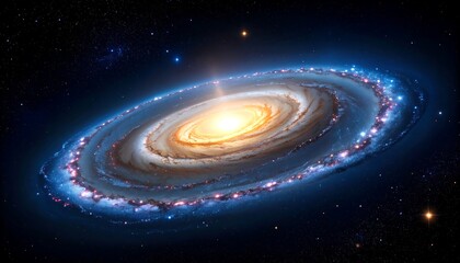 Spiral galaxy in deep space (2)
