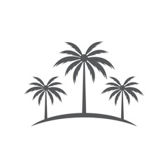 Palm tree summer logo