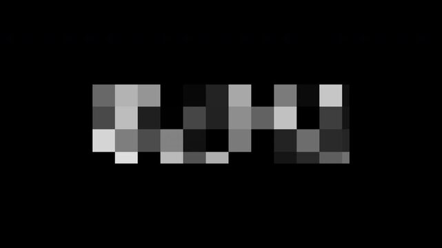 blur censored animation.4k video