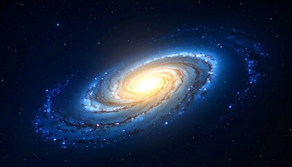 Spiral galaxy in deep space (3)