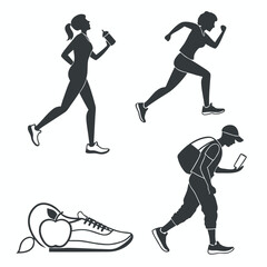 vector illustration of hockey player