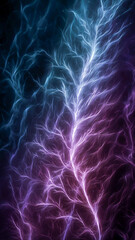 Fototapeta premium Vibrant electrical energy flow, abstract science background