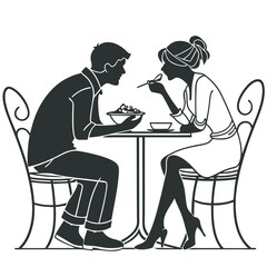 couple in cafe