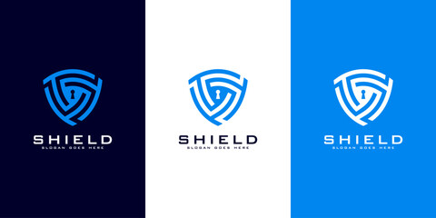 Security Shield Logo vector premium