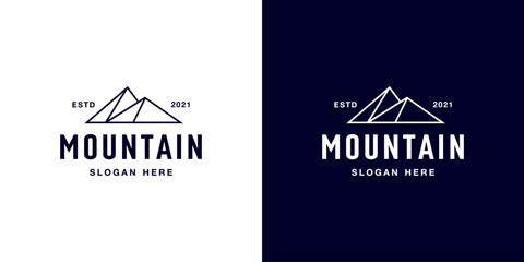 mountain logo vector design emblem