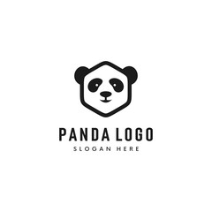 head panda Vector Logo Design