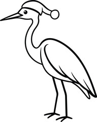 Obraz premium cartoon vector full body wear a christmas hat hero (1).eps