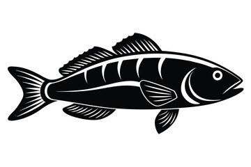 Solid color Wrasse animal vector design