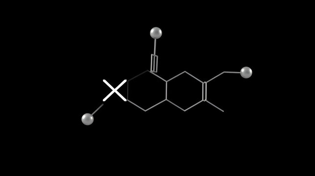Xipamide molecule, chemical structure
