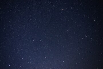 Night sky over the Andromeda Galaxy