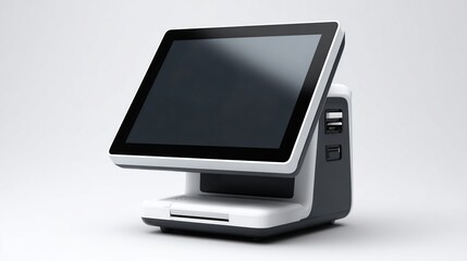 Point-of-Sale System with Tablet-style Screen in Modern Store or Retail Environment