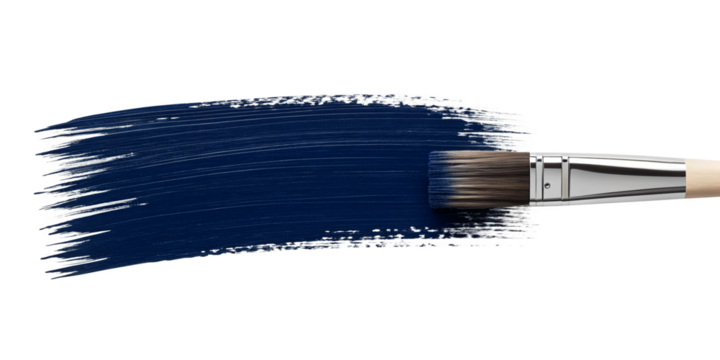 Dark Navy Blue Paint Brush Stroke Isolated on Transparent Background PNG
Artistic Navy Blue Brush Stroke Texture on White or Transparent Background
