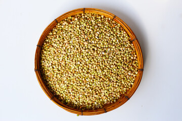 Raw buckwheat groats, a gluten-free superfood rich in fiber, protein, and minerals