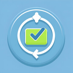 recurring donation glyph icon