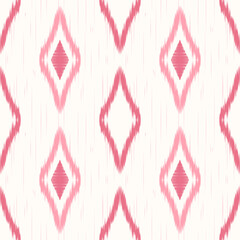 Ethnic seamless ikat fabric pattern design for all types of print textiles and backgrounds