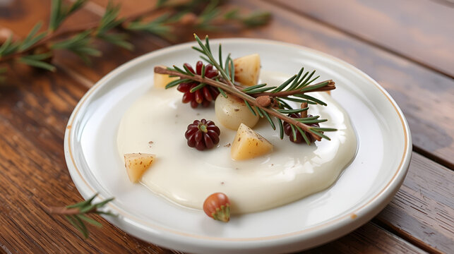 Agujas y conos de pino sobre fondo blanco