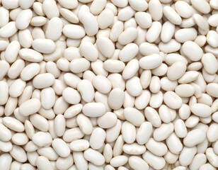 White beans seamless clean pattern background