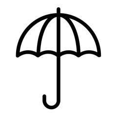 Umbrella insurance icon in modern line style
