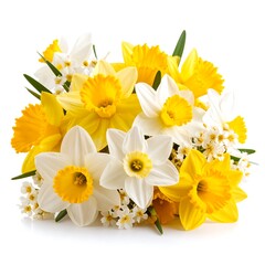 Spring bouquet of daffodils