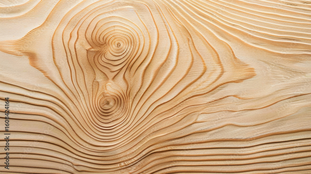 Poster smooth light wood texture background with subtle lines and natural patterns, creating calming and or