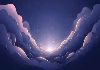 Enchanting Celestial Vista: A Breathtaking Journey Through Dreamlike Clouds