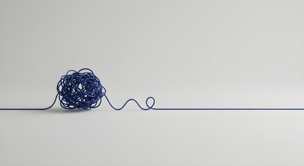 ball of blue wool