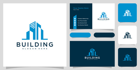 Fototapeta premium Building logo vector design template